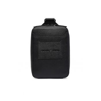 Geanta barbati -  piele naturala - negru - One Size INTL
