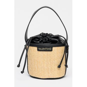 Geanta bucket Demetra - Negru/Maro deschis