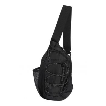 Geanta crossbody cu cordon decorativ Terex - Negru