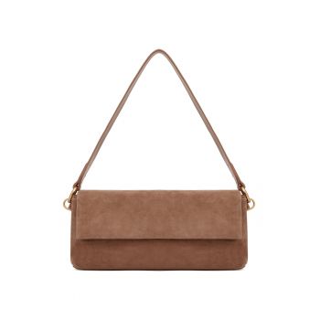 Geanta crossbody de piele - Maro camel