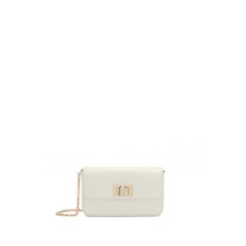 Geanta crossbody din piele Lumina - Crem