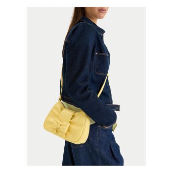 Geanta crossbody -  galben - One Size INTL - material sintetic