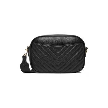 Geanta crossbody -  material sintetic - neagra - One Size INTL