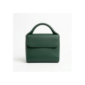 Geanta dama Lina - piele naturala -  verde