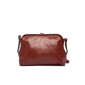 Geanta dama -  piele naturala - One Size - Maro