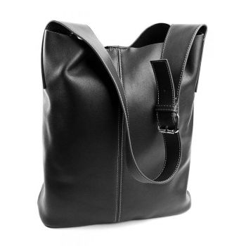 Geanta de dama, 20339, piele naturala, Neagra