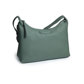 Geanta de dama, 91912, piele naturala, Verde