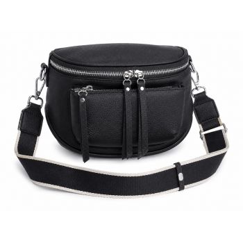 Geanta de dama, 99133, piele naturala, Neagra