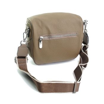 Geanta de dama, 99133, piele naturala, Taupe