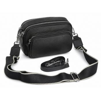 Geanta de dama, 99137, piele naturala, Neagra