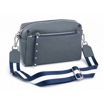 Geanta de dama, 99138, piele naturala, Albastru inchis