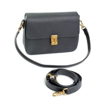 Geanta de dama, 99142, piele naturala, Neagra