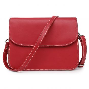 Geanta de dama, Amely GT3879, piele naturala, Rosu
