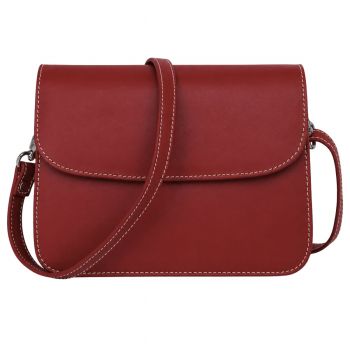 Geanta de dama, Amely GT3879, piele naturala, Rosu