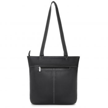Geanta de dama, Tamina GT3877, piele naturala, Negru
