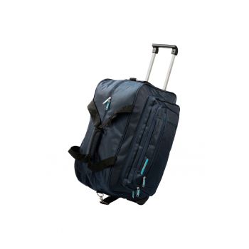 Geantă de voiaj  ultralight - 55x30x30 cm - bleumarin - 50 l - cu troler
