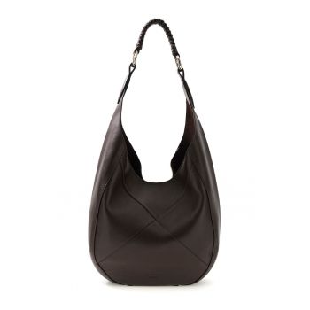 Geanta hobo de piele cu etui interior Pauline