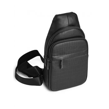 Geanta pentru barbati, 1014B, piele naturala, Neagra