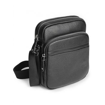 Geanta pentru barbati, 23001, piele naturala, Neagra