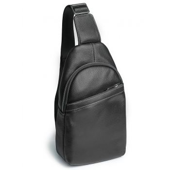Geanta pentru barbati, X0150, piele naturala, Negru
