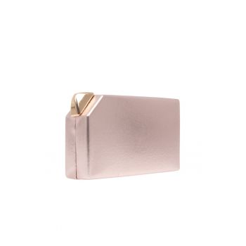 Geanta plic cu bareta detasabila din lant - Auriu rose