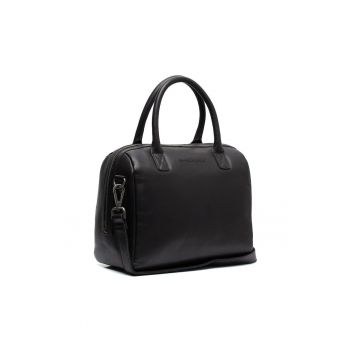 Geanta umar dama piele naturala - 8.6 litri - Langton - - Negru