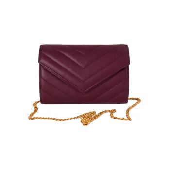 Plic din piele naturala Val Clutch