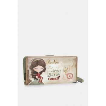 Portofel dama 42709 901 - Multicolor - 19 X 10 X 4 cm