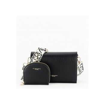 Portofel negru tip geanta Flora&CO F5008 14 15587 - Negru