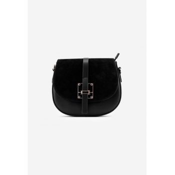 Poseta eleganta din piele - Negru