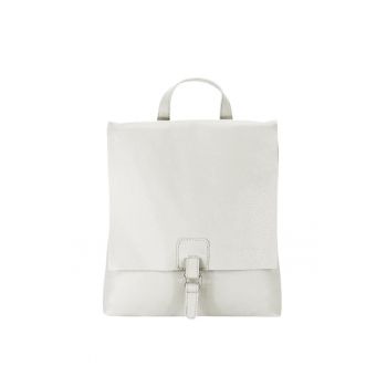 Rucsac alb 2 in 1 din piele naturala 5974-28 M11 17715 - Alb