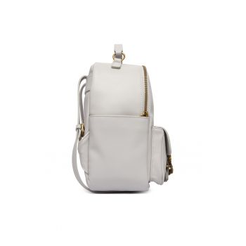 Rucsac dama -  piele ecologica - gri - One Size INTL