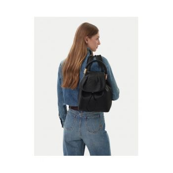 Rucsac fashion dama -  piele ecologica - negru - One Size INTL
