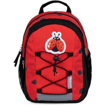 Rucsac Mini Kiddy, Motiv Lady Bug, 23 x 20 x 9 + 6 cm