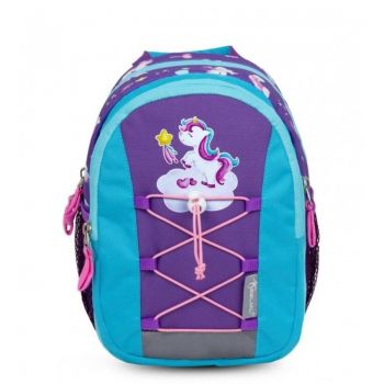 Rucsac Mini Kiddy, Motiv Ponvile, 23 x 20 x 9 + 6 cm