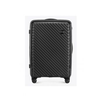 Set de trolere  Raya Line - 3 dimensiuni - polipropilen - negru - 56x36x23cm - 66x41x27cm - 76x46x30cm