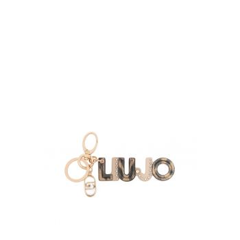 Breloc in forma de logo - Negru/Maro camel