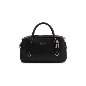 Geanta bowler din piele ecologica Marsha - Negru