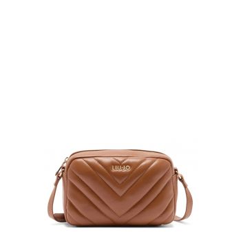 Geanta crossbody cu bareta ajustabila - Maro cognac