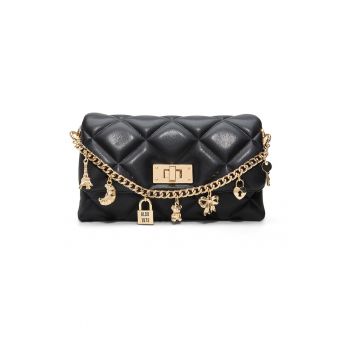 Geanta crossbody cu lant decorativ Lienna - Negru