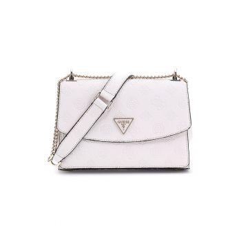 Geanta crossbody de piele ecologica Cresidia - Alb murdar