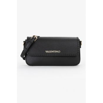 Geanta crossbody de piele ecologica - Negru
