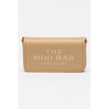 Geanta crossbody din piele cu logo The Mini - Bej