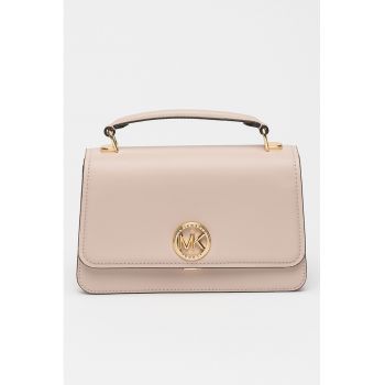 Geanta crossbody din piele Delancey - Roz pal
