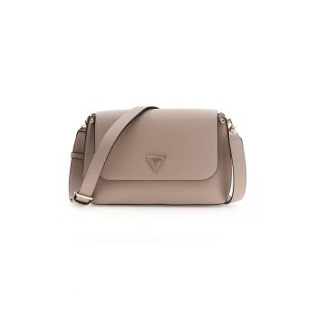 Geanta crossbody din piele ecologica cu clapa Meridian - Grej