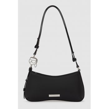 Geanta crossbody uni cu fermoar - Negru