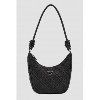 Geanta dama  Adelasia - piele ecologica - compartiment mare - neagra