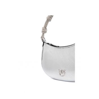 Geanta dama  Argento ZZFN Half Moon Baby C + M - roz - din piele naturala