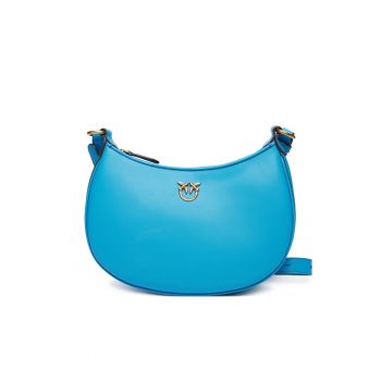 Geanta dama  Azzurro F32Q Half Moon Mini - piele naturala - roz