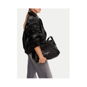 Geanta dama  model K103 - culoare neagra - din piele naturala.